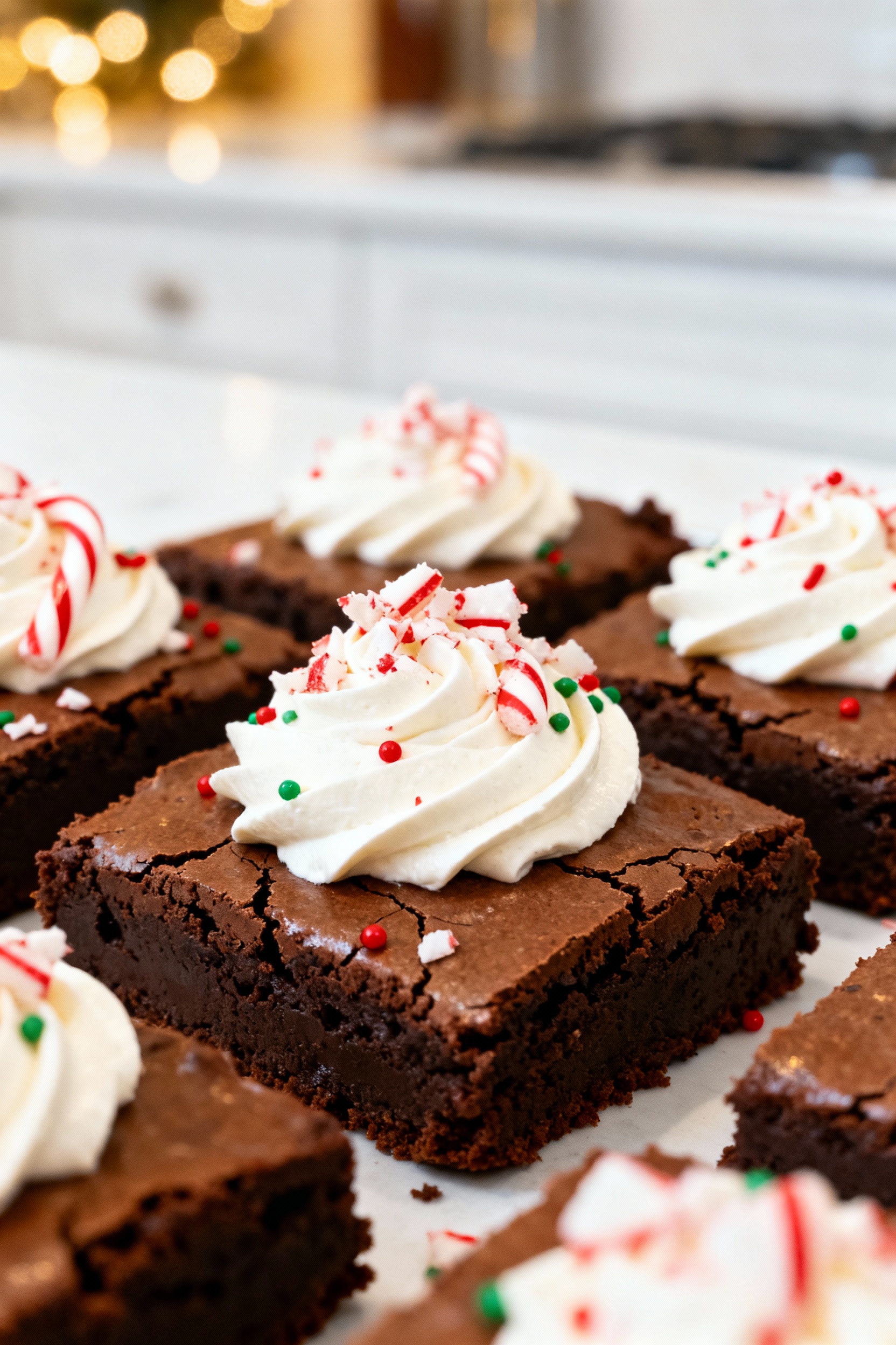 Preparing Frosted Christmas Brownies recipe Frosted Christmas Brownies preparation