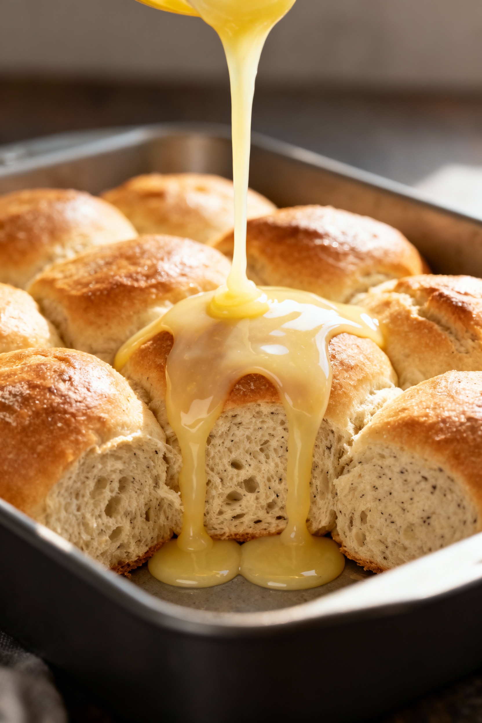 Lemon Glaze for Sourdough Rolls - Steps