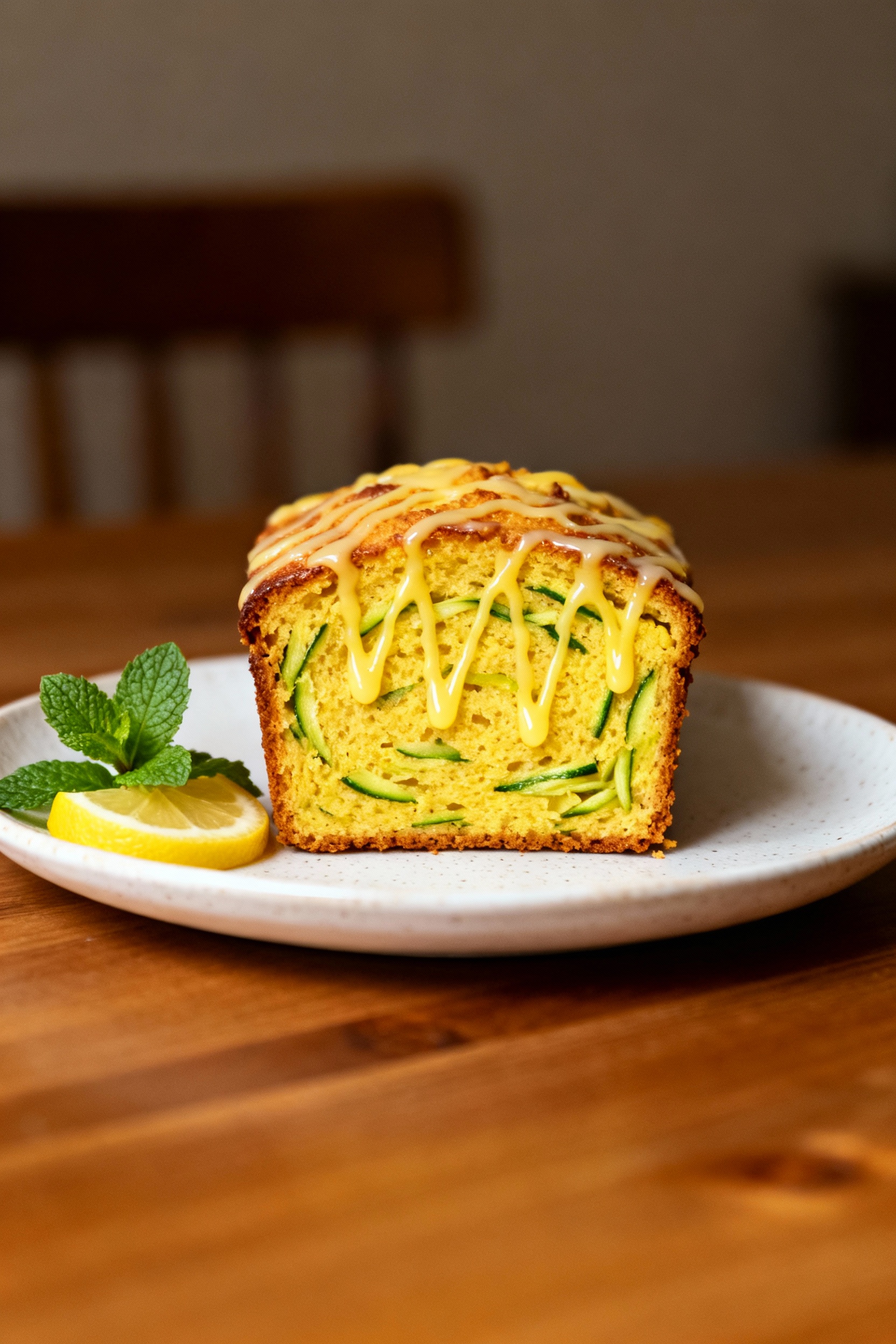 Final Lemon Zucchini Bread dish ready to serve Lemon Zucchini Bread final dish
