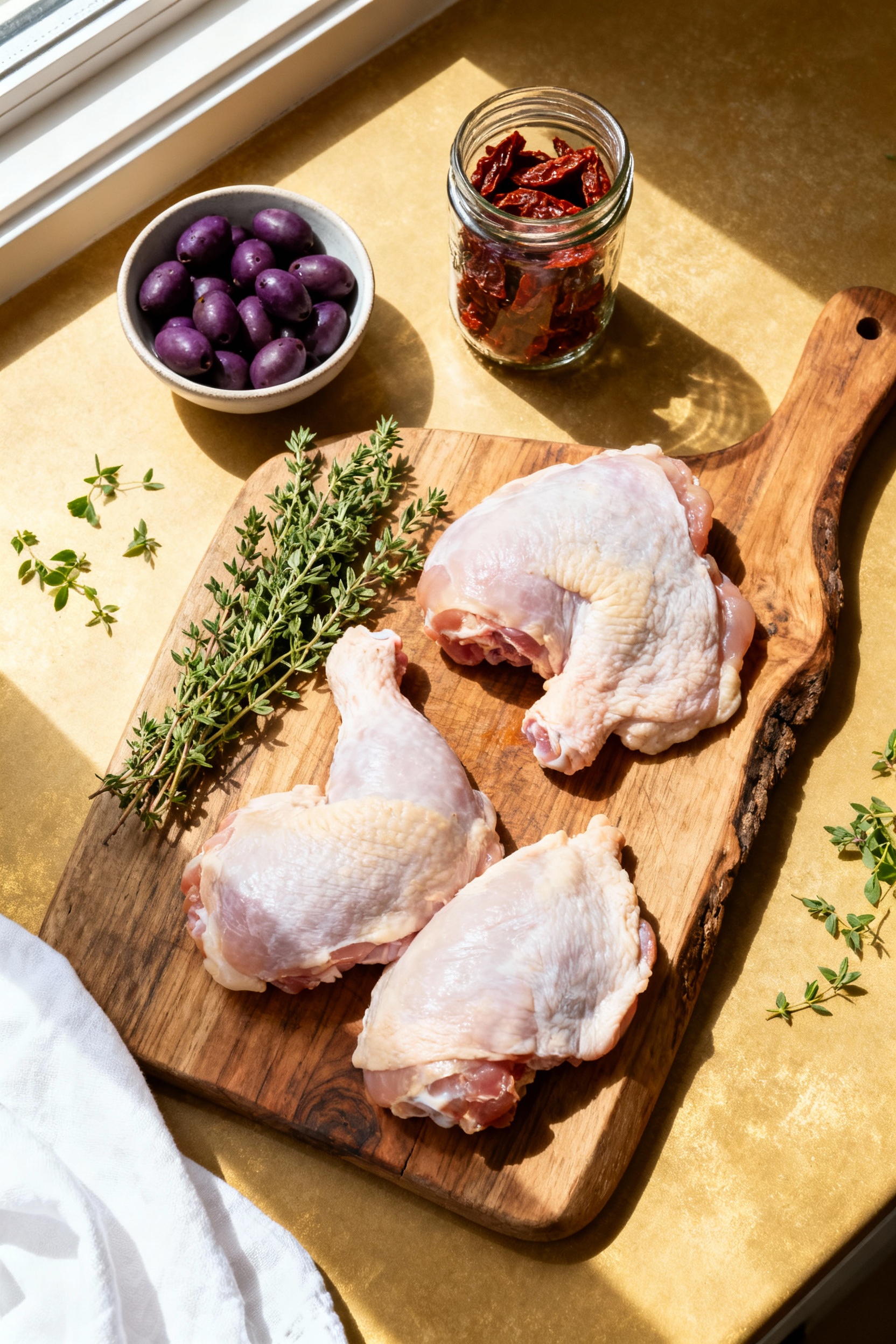 Slow Cooker Mediterranean Chicken (With olives and tomatoes) - Ingredients
