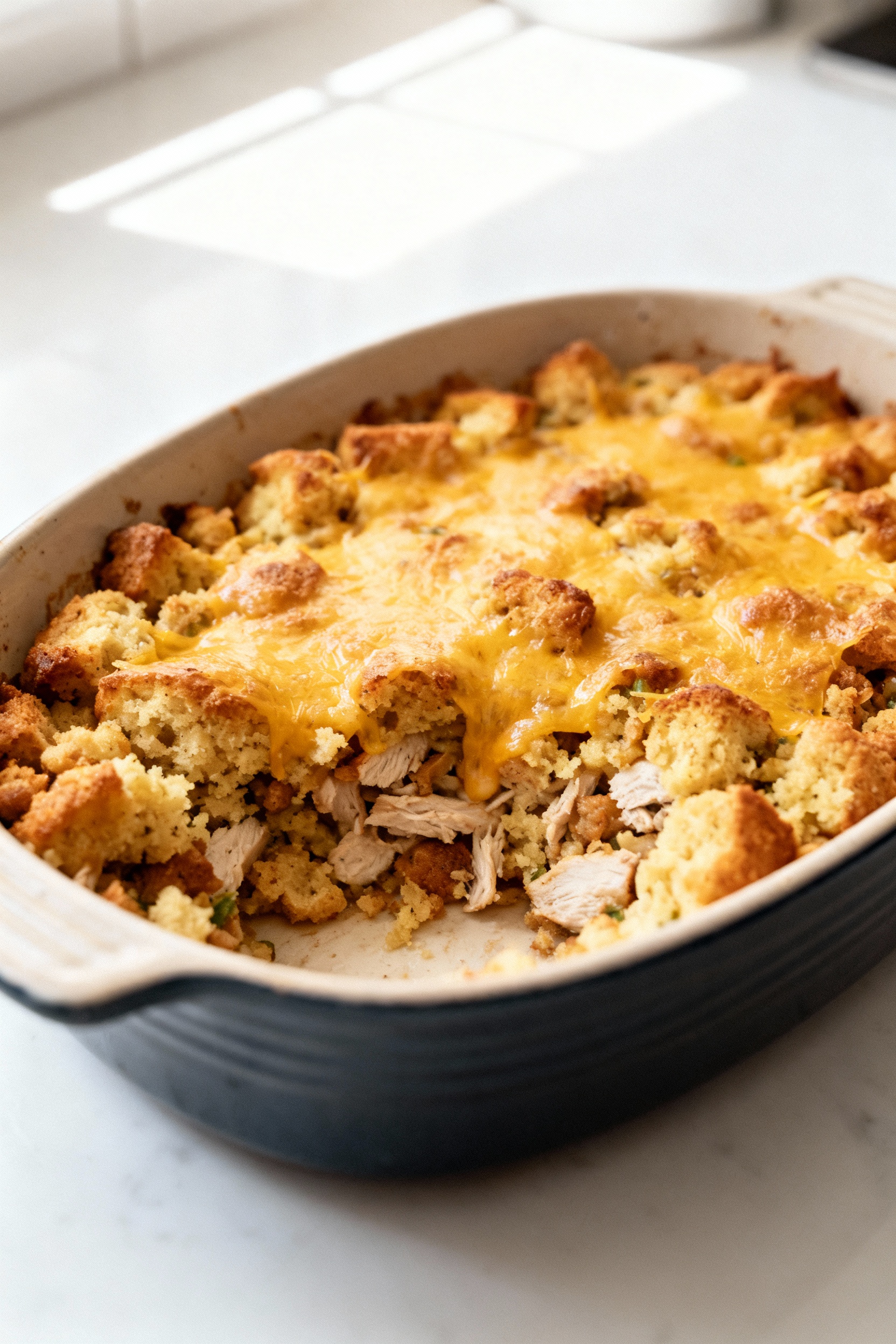 Preparing Stuffing Turkey Casserole recipe Stuffing Turkey Casserole preparation