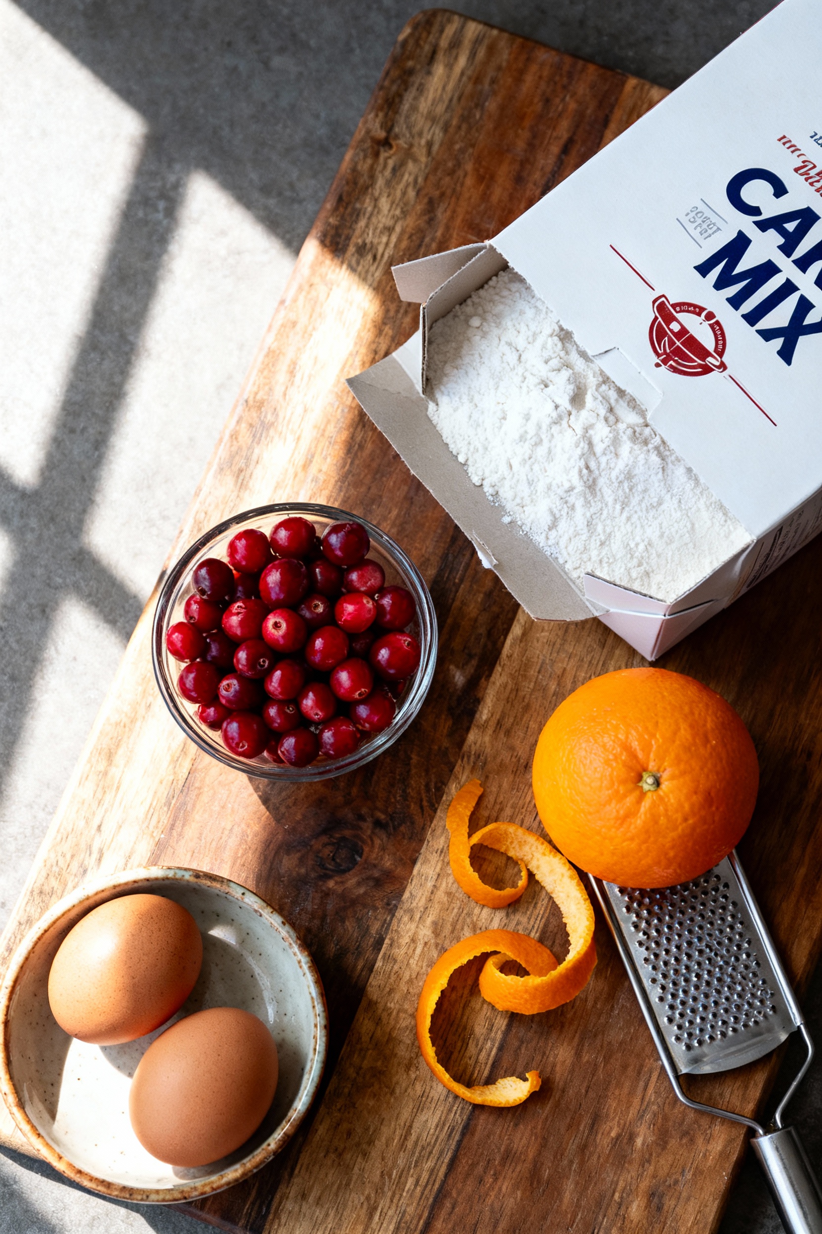 Cranberry Orange Cake Mix Cookies - Ingredients