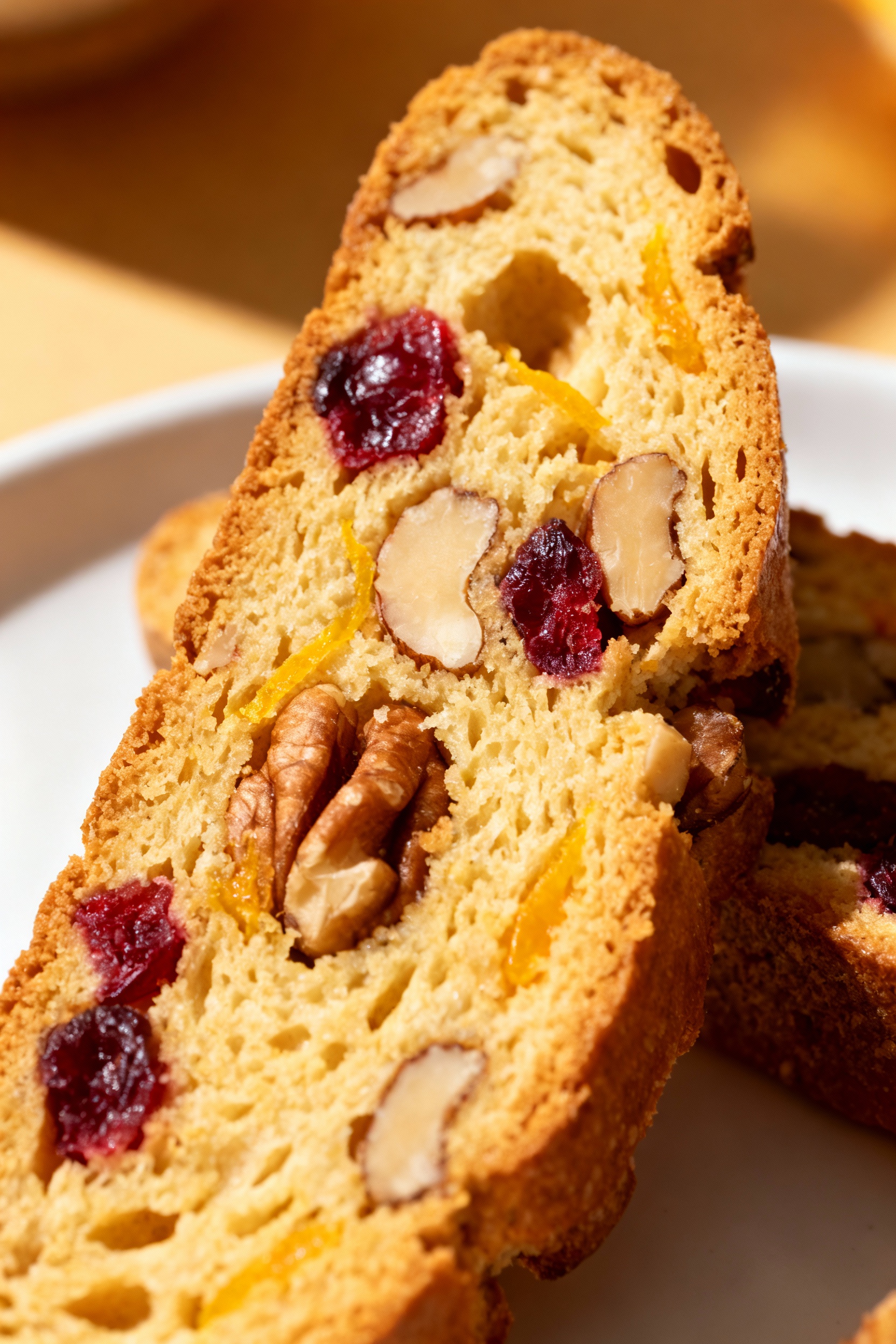 Cranberry Pecan Orange Biscotti - Serving