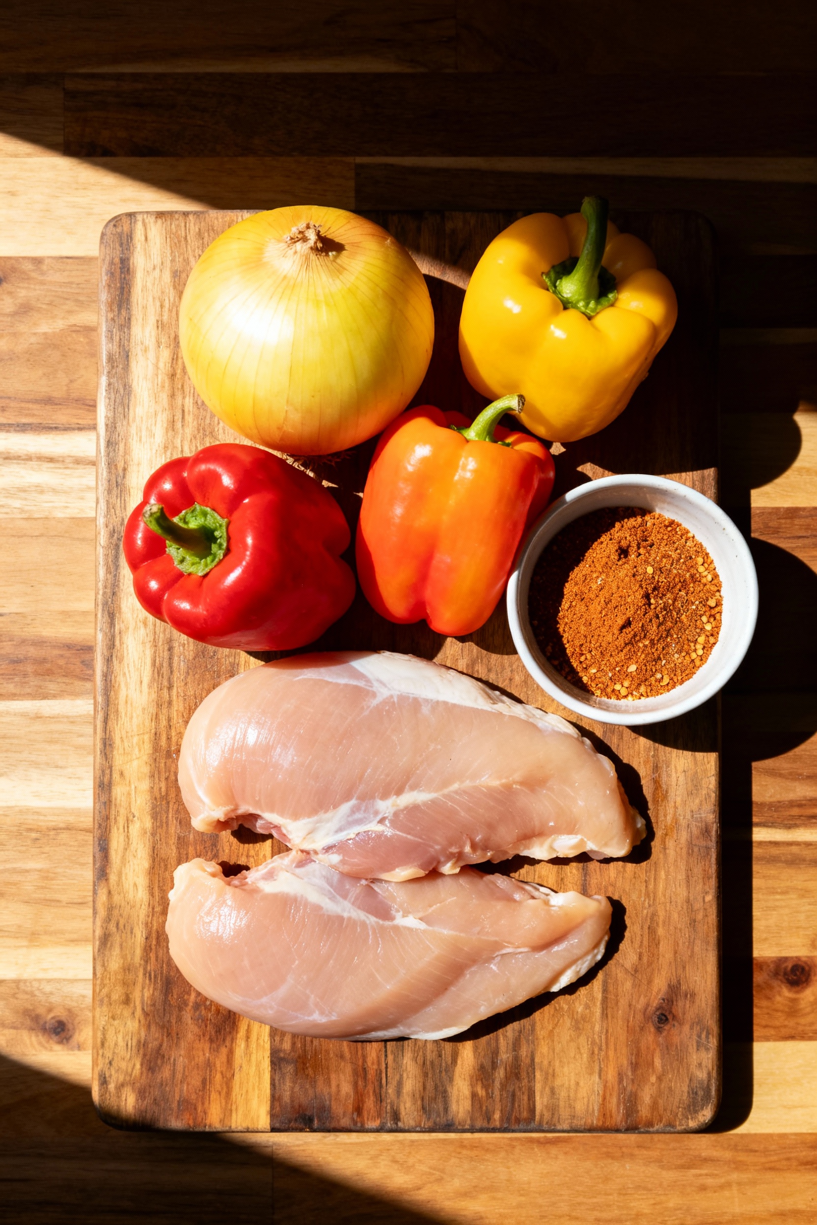 Crockpot Chicken Fajita Bowls - Ingredients