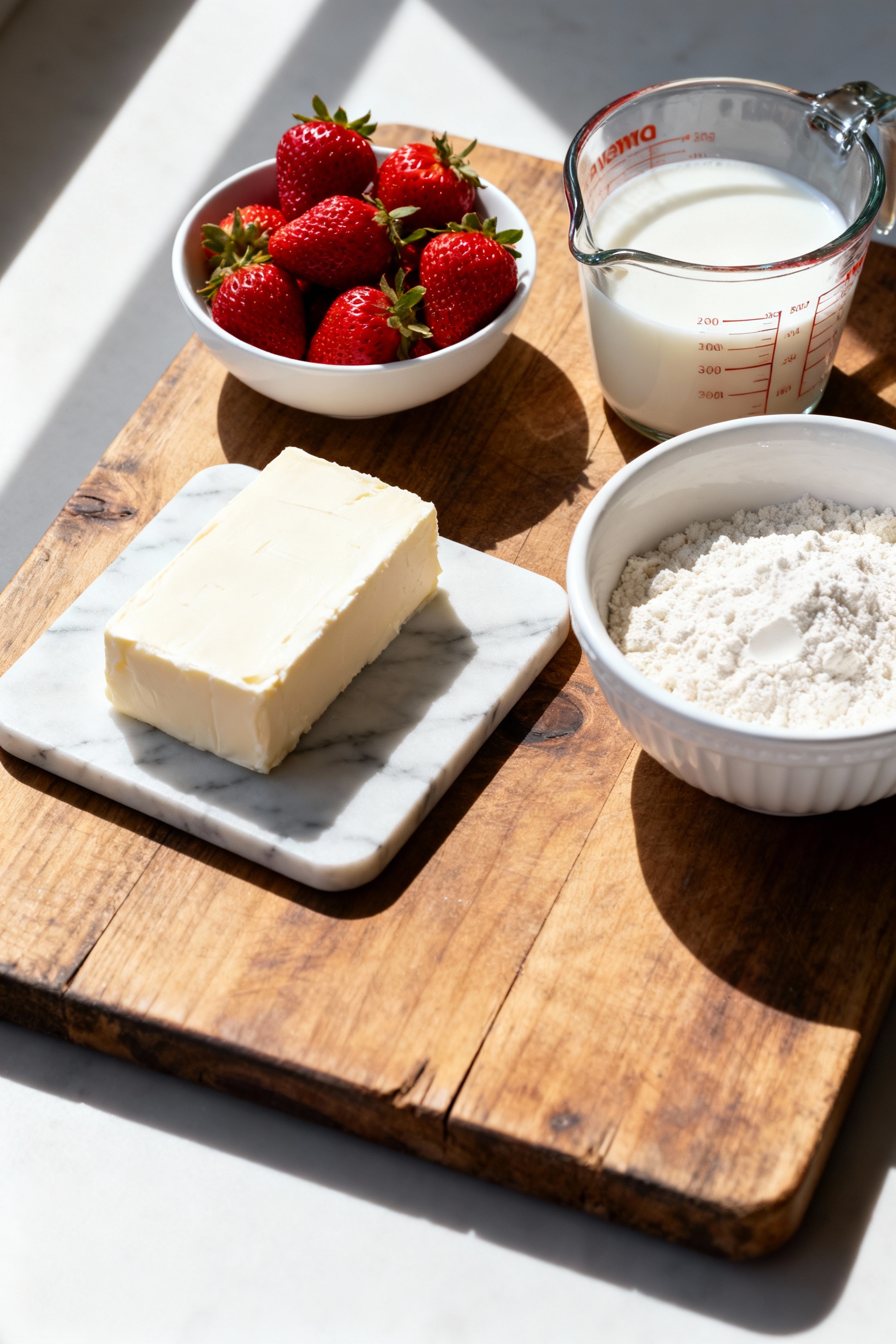 Strawberry Shortcake Cheesecake Cupcakes - Ingredients