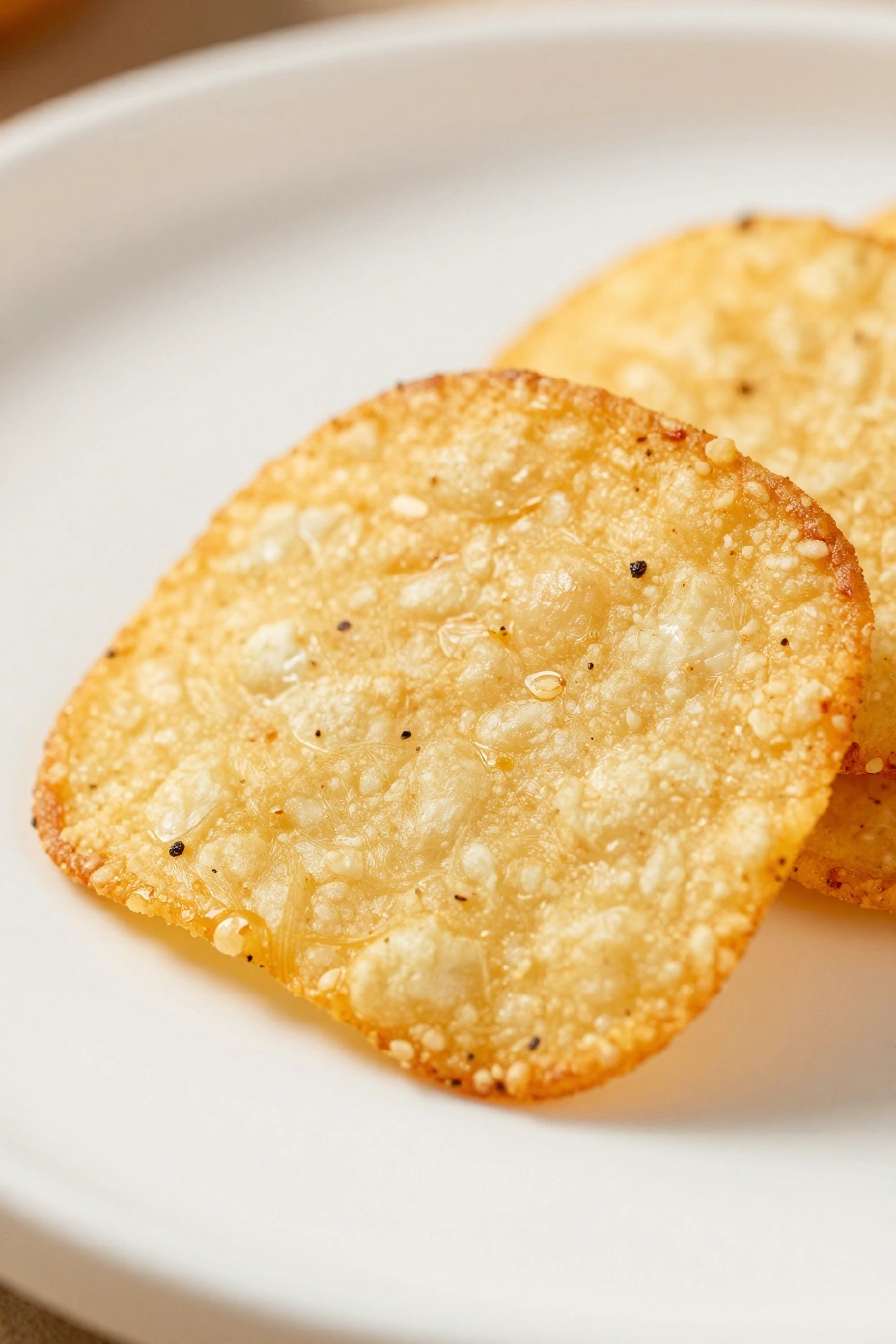 Air Fryer Cottage Cheese Chips - Serving
