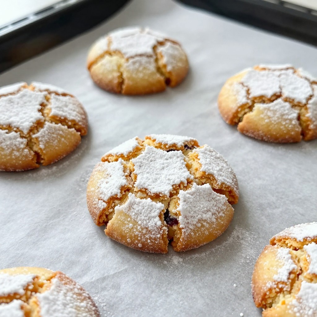 Cranberry Orange Crinkle Cookies - Steps