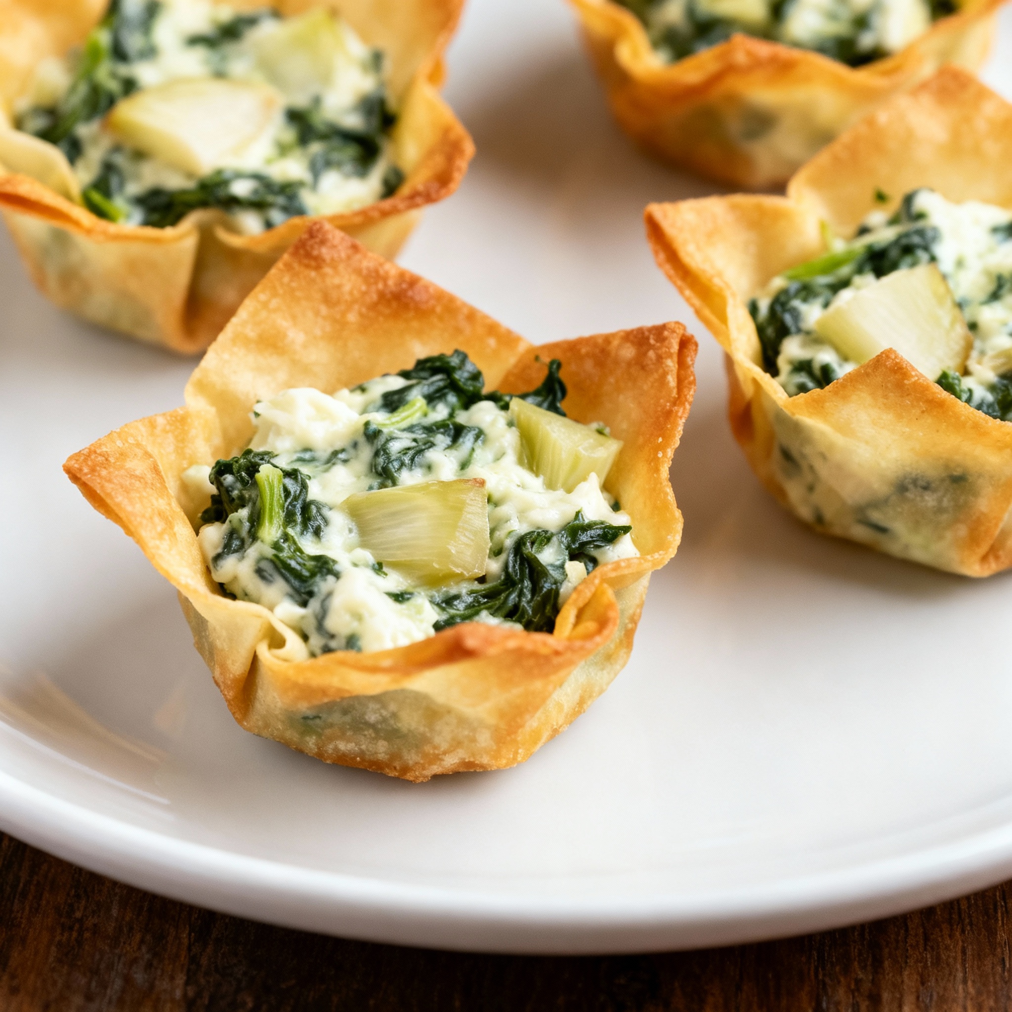 Crispy Spinach and Artichoke Wonton Cups: The Perfect Party Appetizer