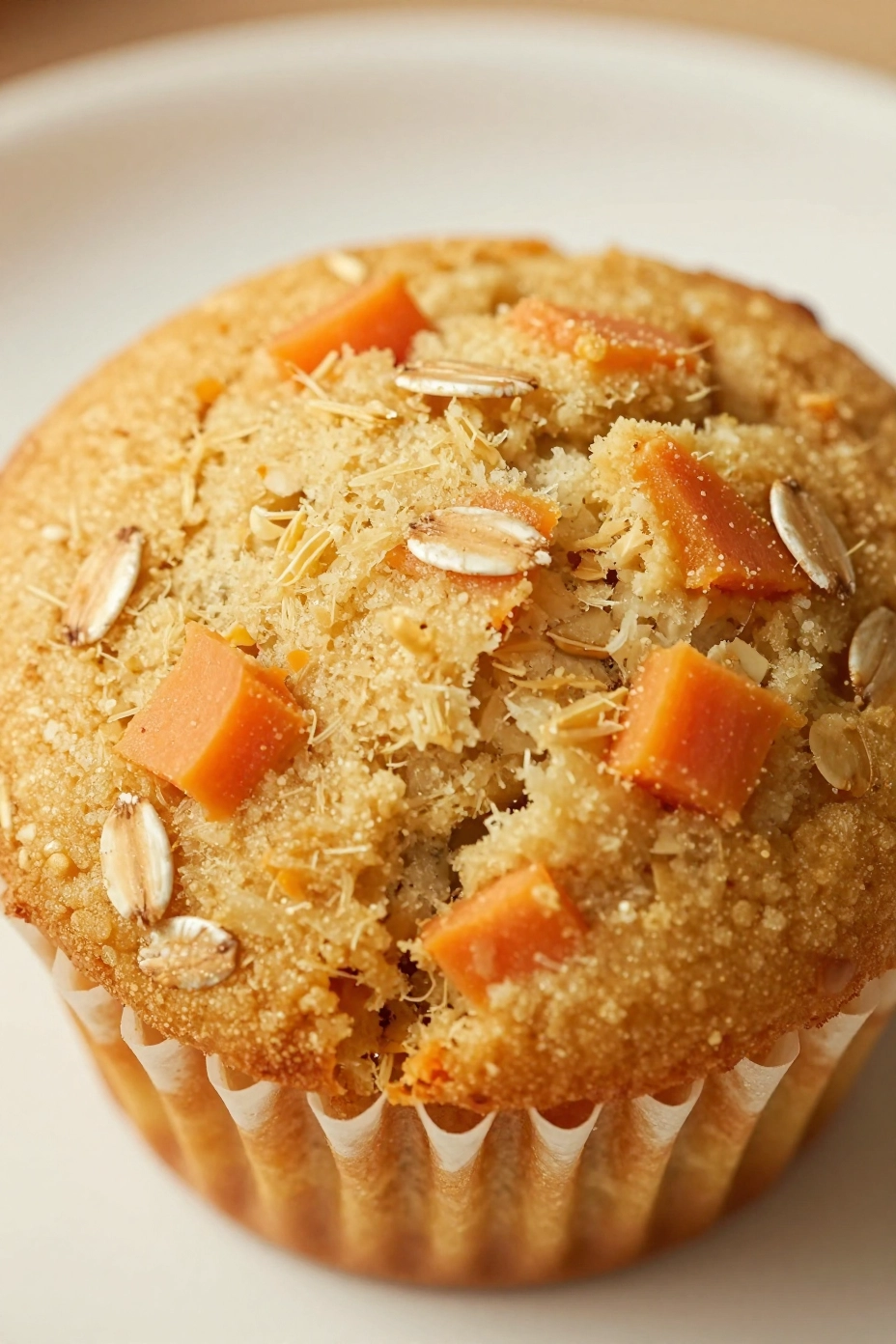 Healthy Carrot Cake Muffins with Greek Yogurt - Serving