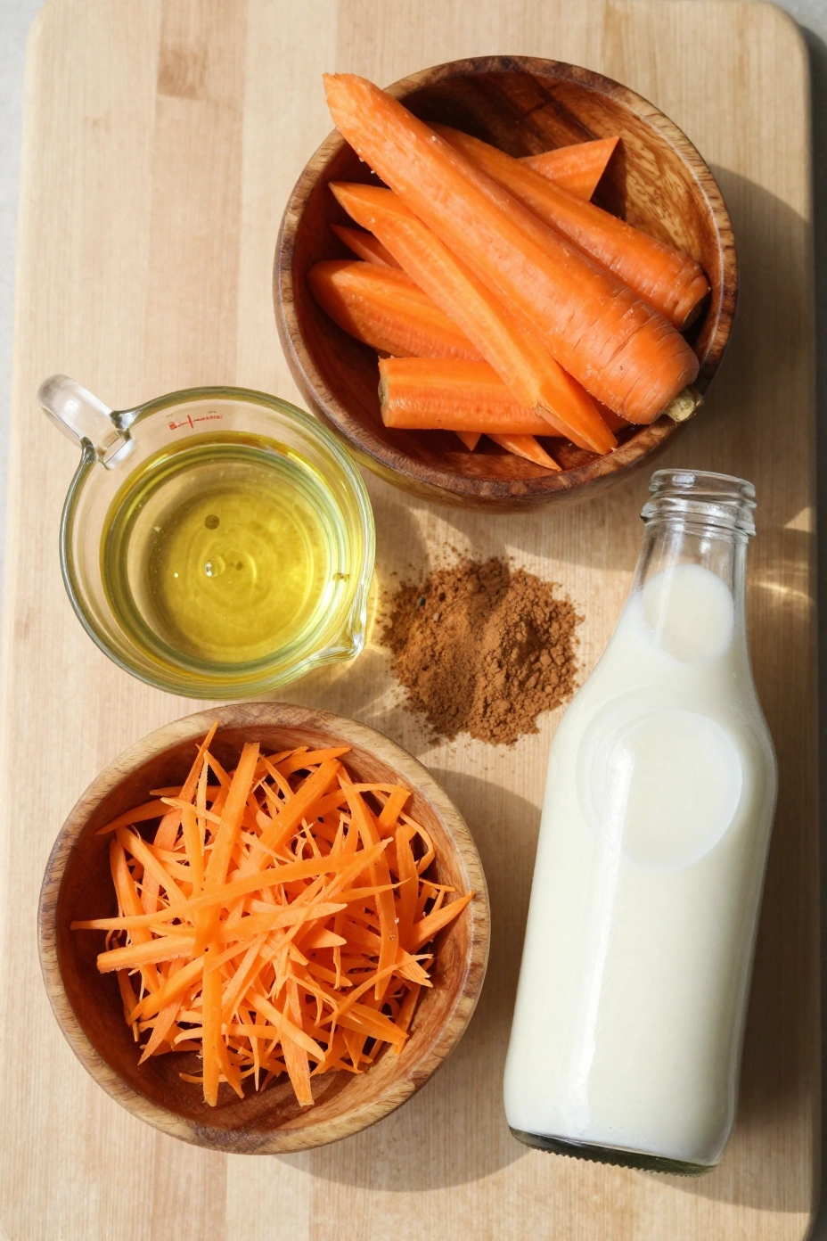 Dairy Free Carrot Cake Loaf - Ingredients