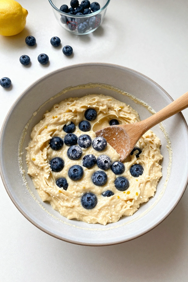 Easy Lemon Blueberry Quick Bread - Steps