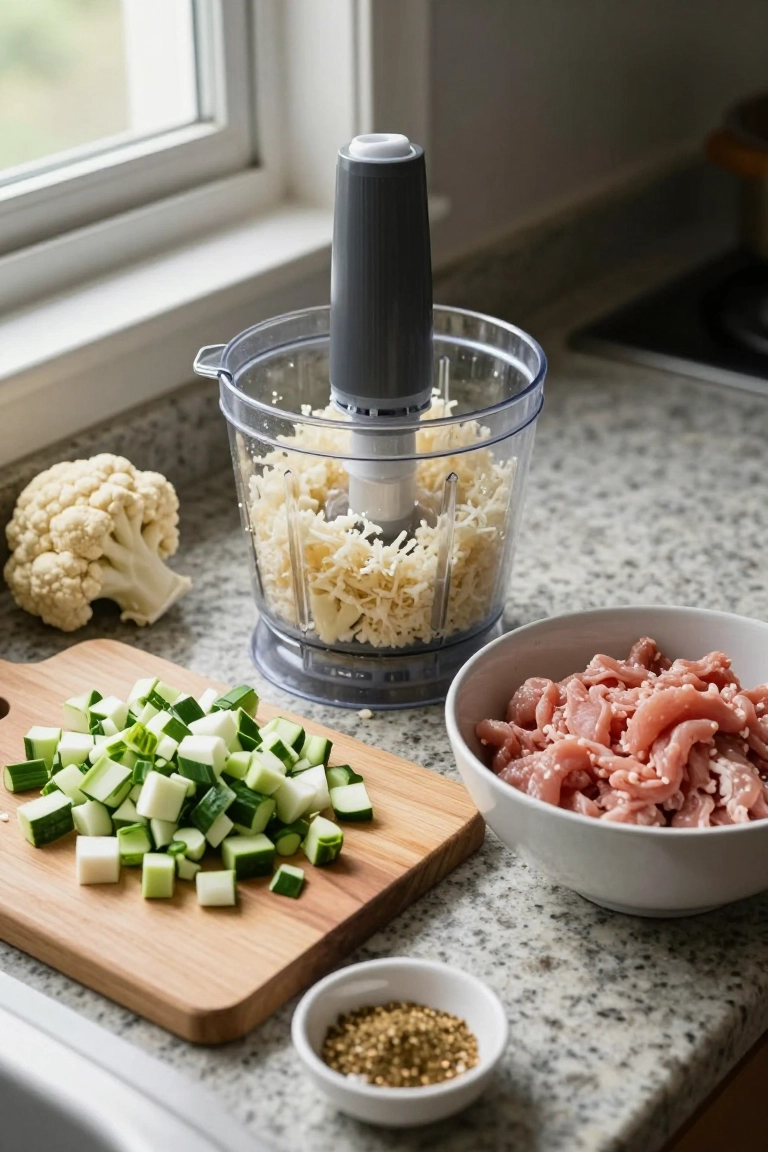 Healthy Ground Chicken with Cauliflower Rice - Steps