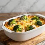 Delicious keto chicken broccoli casserole recipe feature image