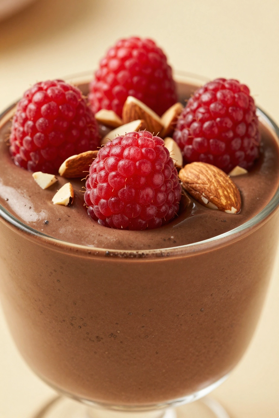 Overnight Chocolate Chia Protein Cups - Serving