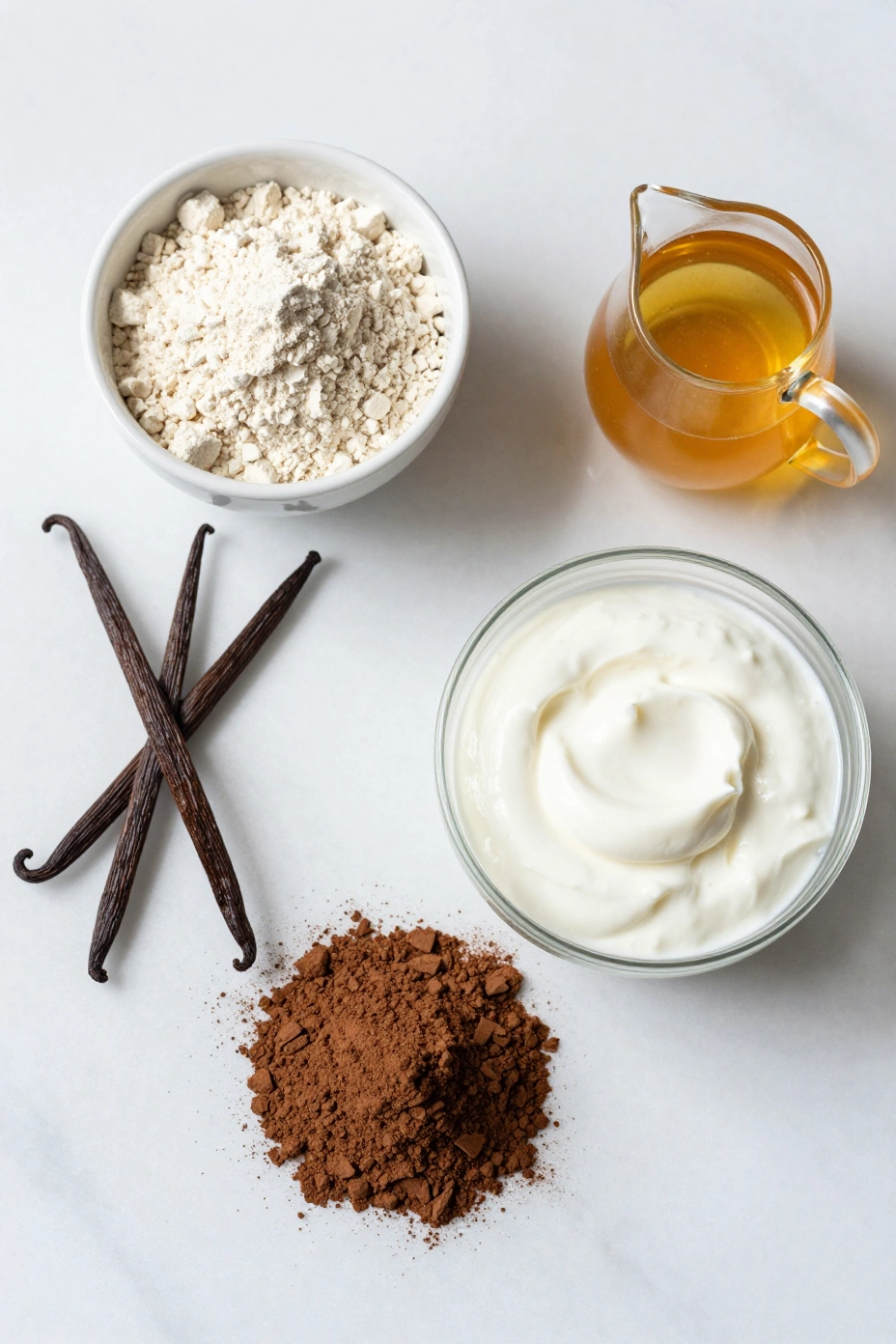 Protein Powder Pudding with Cocoa & Honey - Ingredients
