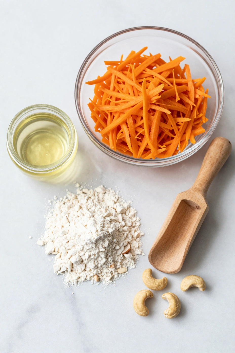 Vegan Gluten Free Carrot Cake with Cream Cheese Frosting - Ingredients