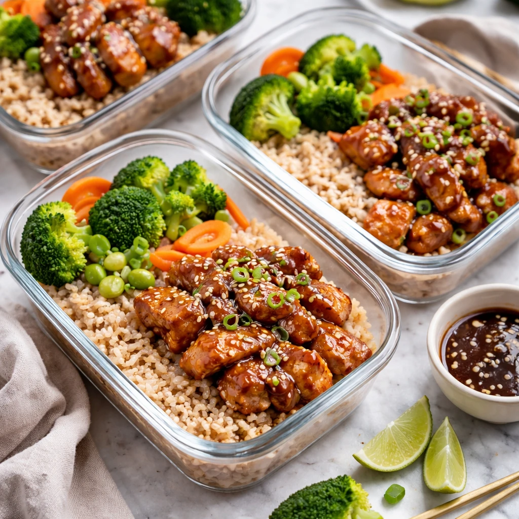 Teriyaki Chicken Meal Prep Bowls With Brown Rice - Simple, Flavorful ...