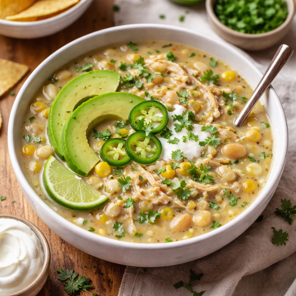 Crockpot White Chicken Chili – Cozy, Creamy, and Weeknight Easy